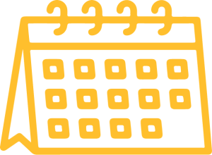 A yellow calendar icon